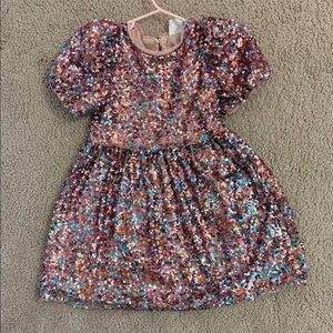 Zara Multicolor Sequin Kids Formal Dress